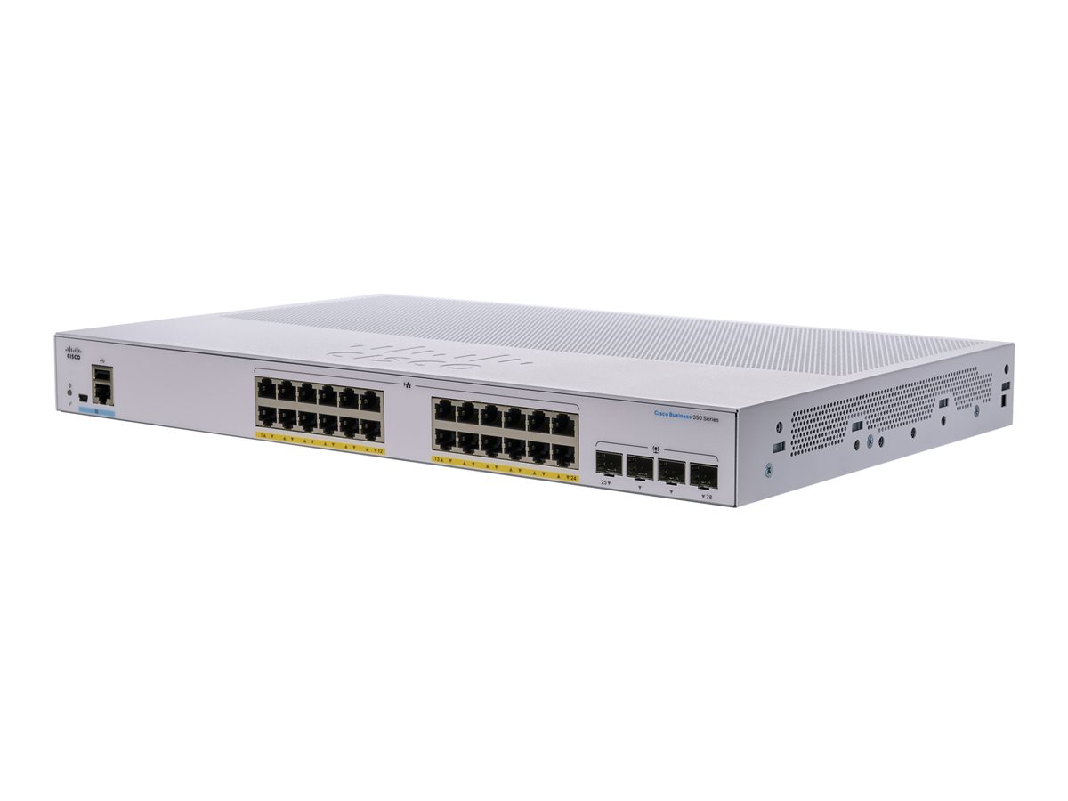 Switch Cisco CBS350-24P-4G-EU  Smart 24-port Gigabit PoE 4X1G SFP