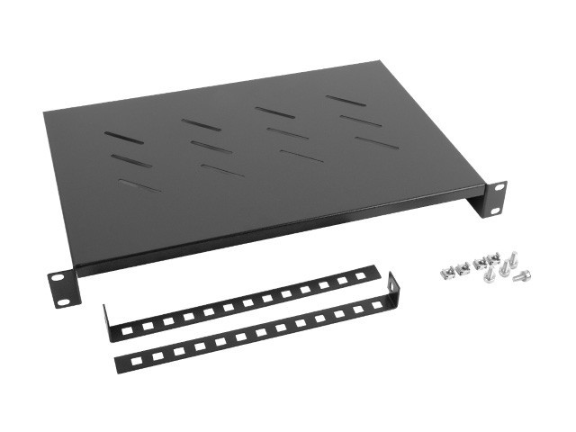 Półka do szaf rack 19'' 483 x 300 mm  Czarna  Lanberg