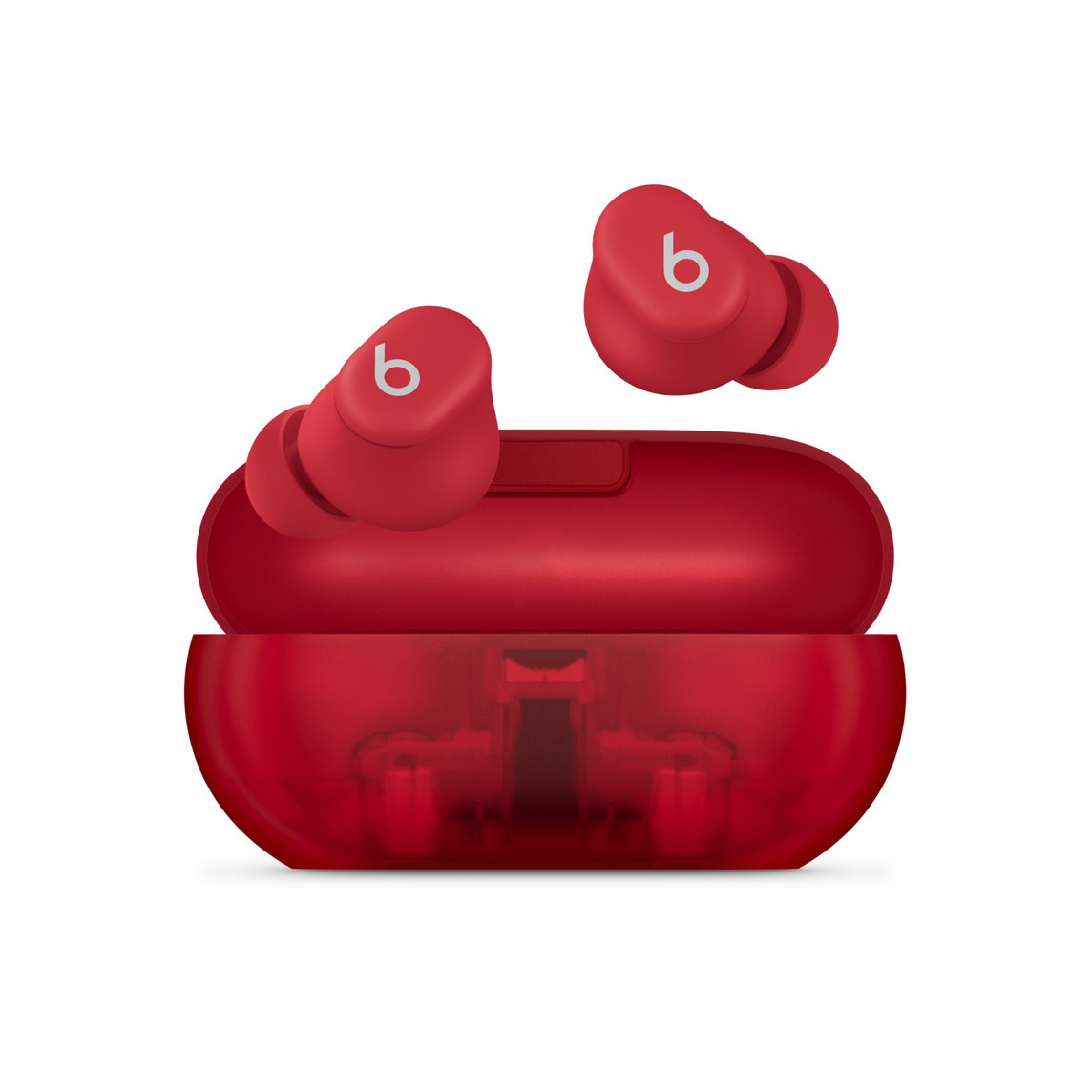Słuchawki bezprzewodowe Apple Beats Solo Buds  Przezroczysta czerwień