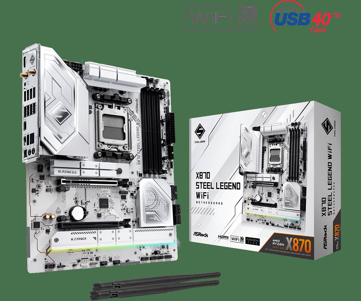Płyta Socket AM5  ASRock X870 STEEL LEGEND WIFI
