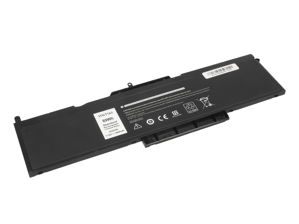 Bateria do laptopa Dell Latitude 15 (5580), Precision 3520, 3530  11.4 V  6000 mAh