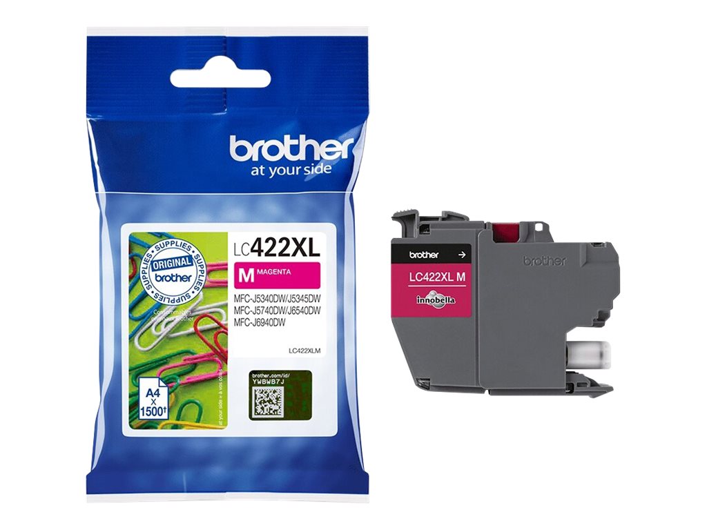 Tusz Brother LC422XLM  Magenta  1500 str.