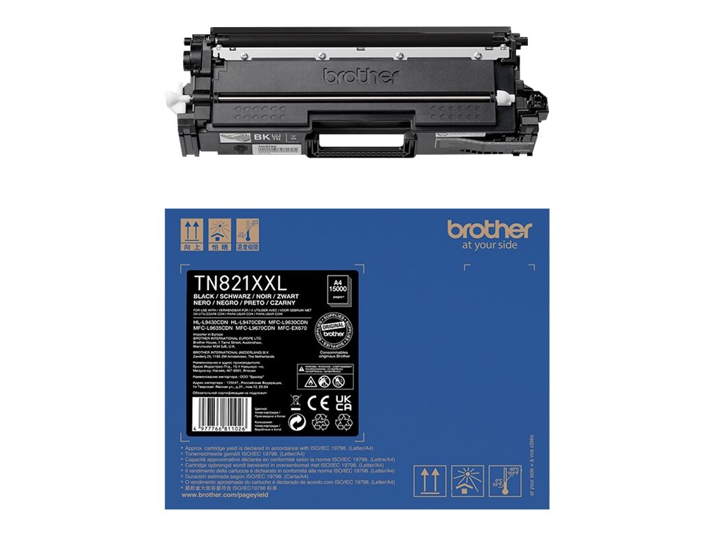 Toner Brother  TN-821XXLBK  Black  15000 str.