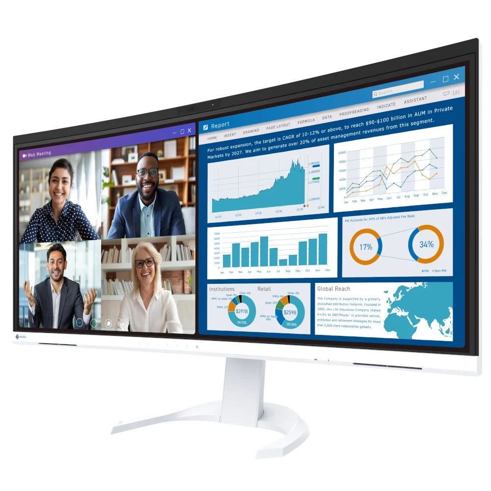 Monitor 34,1" Eizo EV3450XC  Biały
