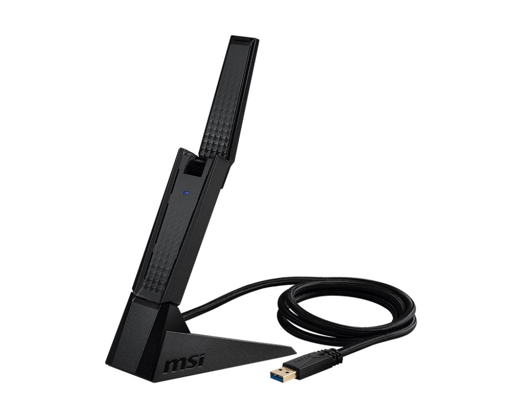 Bezprzewodowa karta sieciowa USB Wi-Fi 6E AX5400  MSI