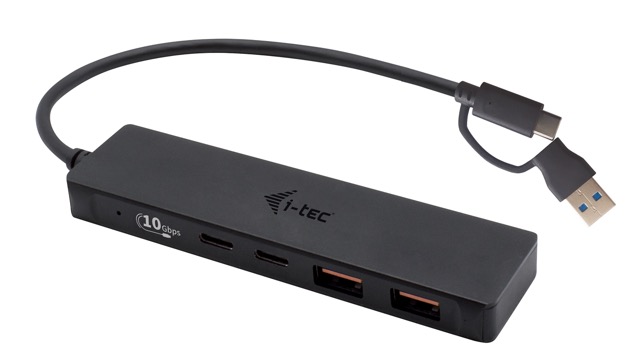 HUB USB-A/USB-C  4 portowy  i-tec