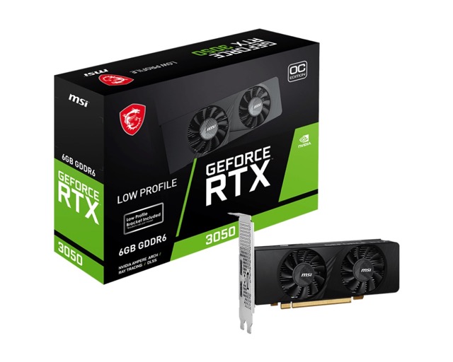 GeForce RTX 3050  6GB  MSI  LP OC