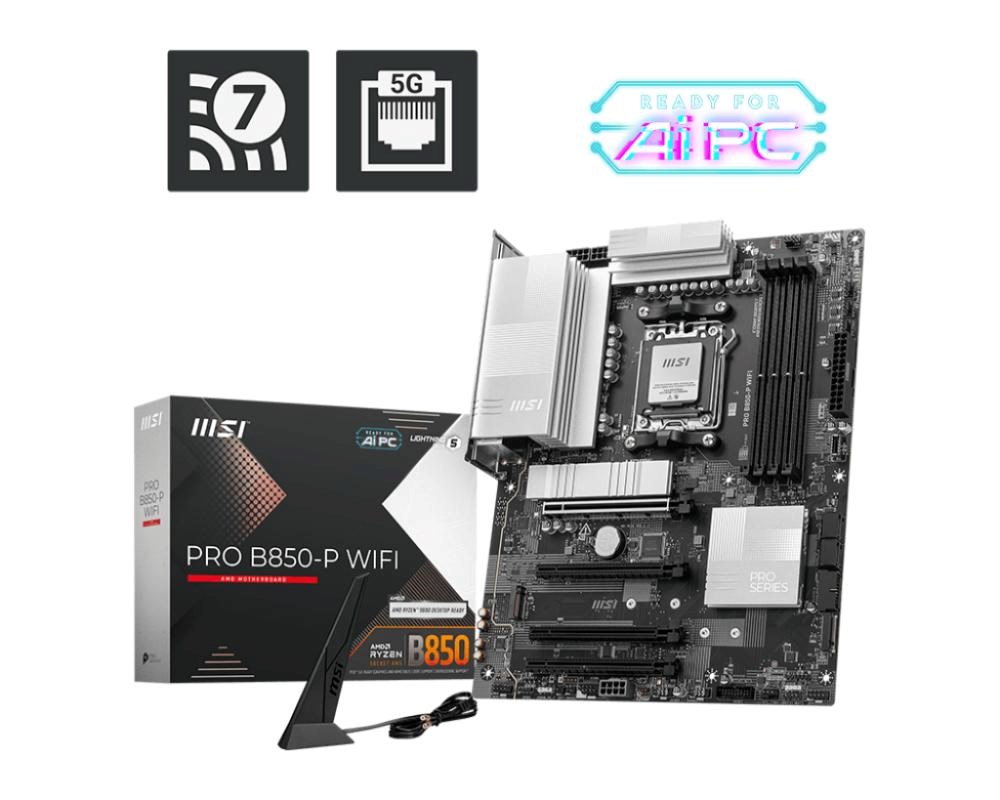 Płyta Socket AM5  MSI PRO B850-P WIFI
