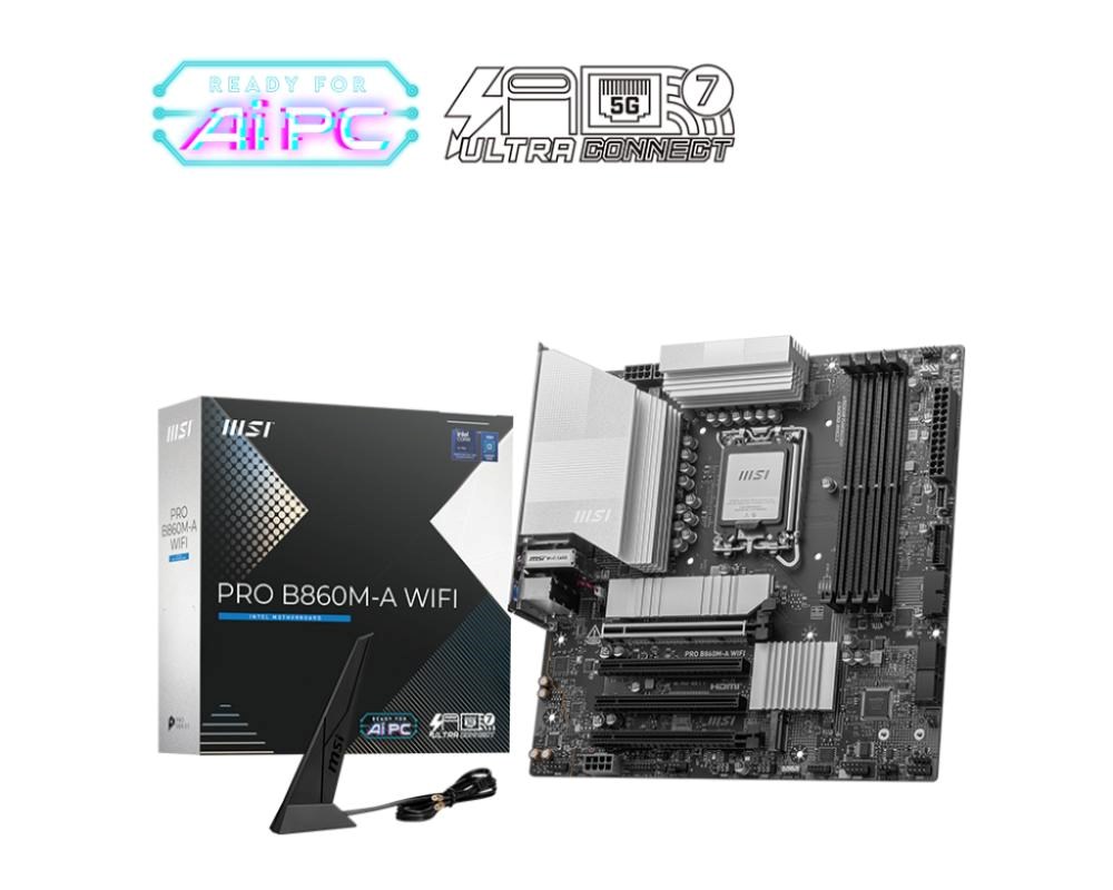 Płyta Socket LGA1851  MSI PRO B860M-A WIFI