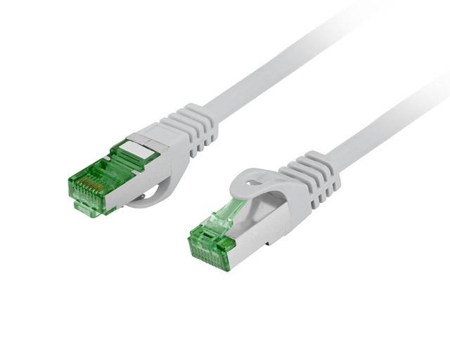 Kabel RJ45/RJ45  0.5 m    Patchcord  Kategoria 7  Szary  Lanberg  S/FTP LSZH