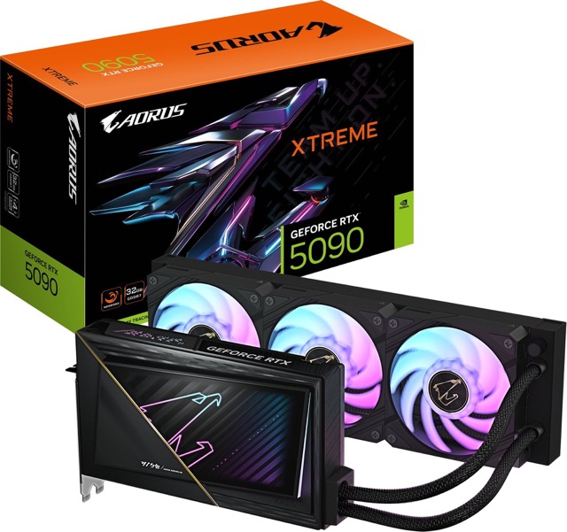 GeForce RTX 5090  32GB  Gigabyte  AORUS Xtreme Waterforce