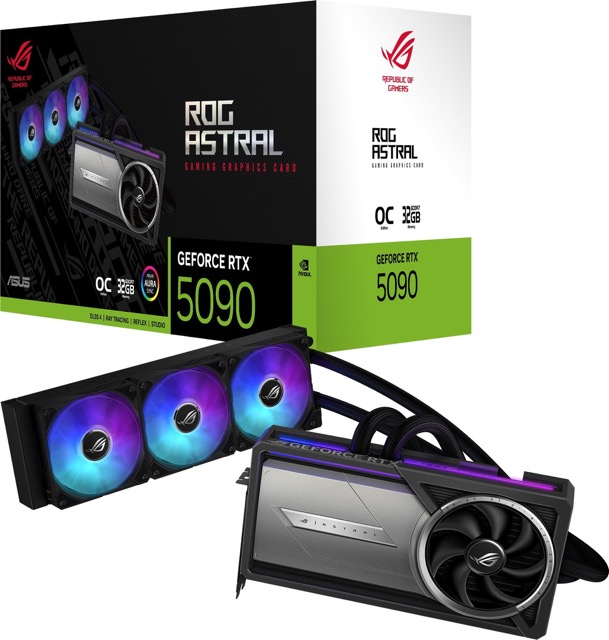 GeForce RTX 5090  32GB  Asus  ROG Astral LC OC