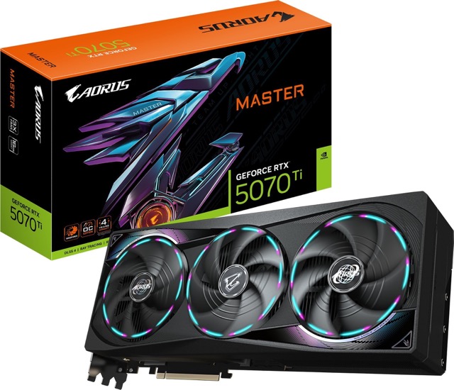 GeForce RTX 5070 Ti  16GB  Gigabyte  AORUS Master