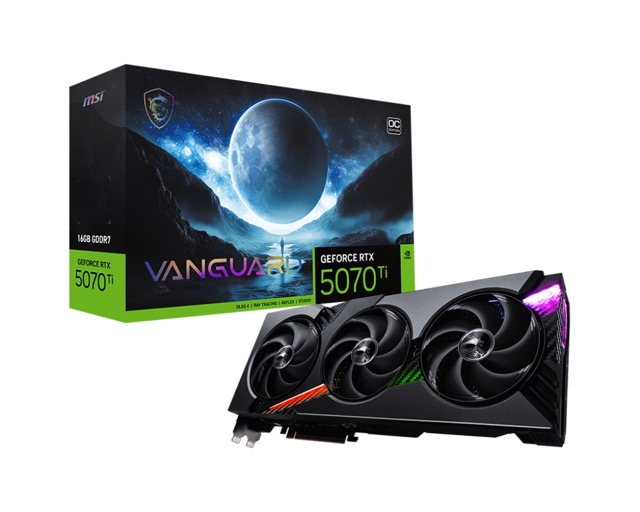 GeForce RTX 5070 Ti  16GB  MSI  Vanguard OC