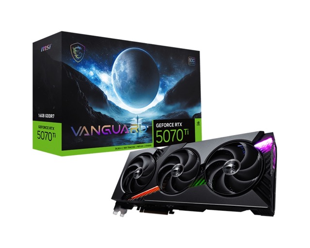 GeForce RTX 5070 Ti  16GB  MSI  Vanguard SOC