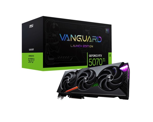 GeForce RTX 5070 Ti  16GB  MSI  Vanguard SOC Launch Edition