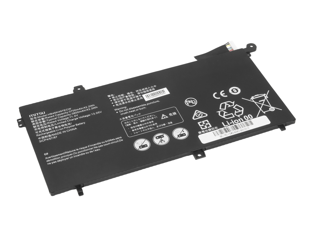 Bateria do laptopa Huawei Matebook D  11.4V  3700 mAh