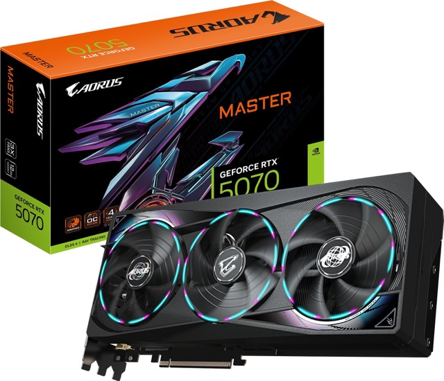 GeForce RTX 5070  12GB  Gigabyte  AORUS Master