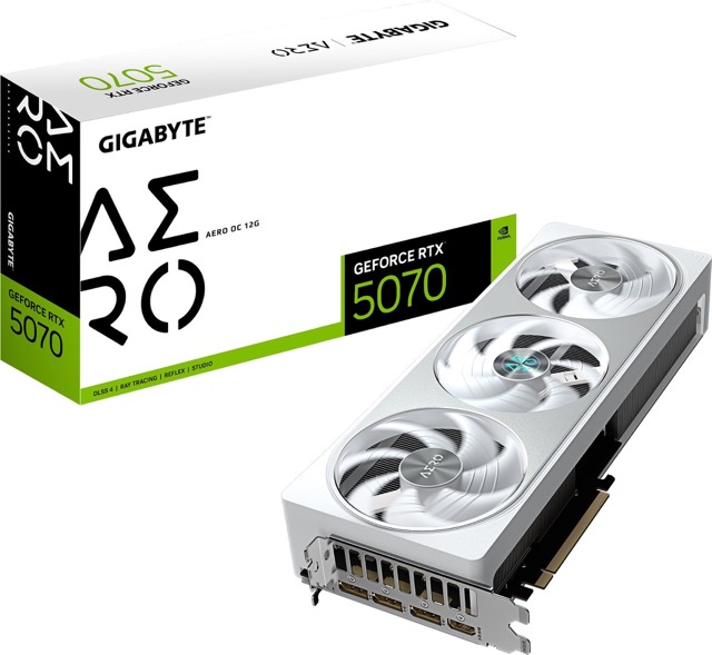 GeForce RTX 5070  12GB  Gigabyte  Aero OC