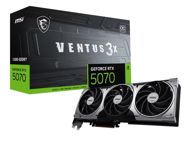 GeForce RTX 5070  12GB  MSI  Ventus 3X OC