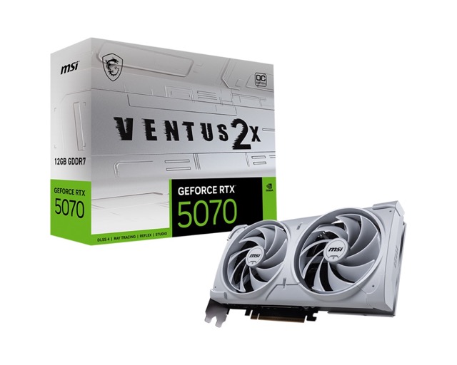 GeForce RTX 5070  12GB  MSI  Ventus 2X OC White