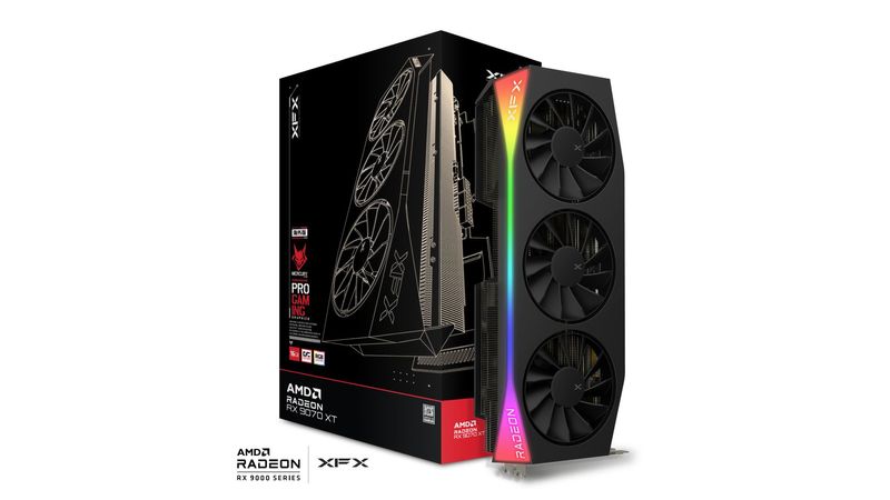 Radeon RX 9070 XT  16GB  XFX  Mercury OC Gaming Edition RGB