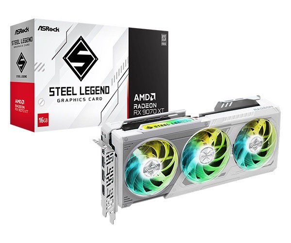 Radeon RX 9070 XT  16GB  ASRock  Steel Legend
