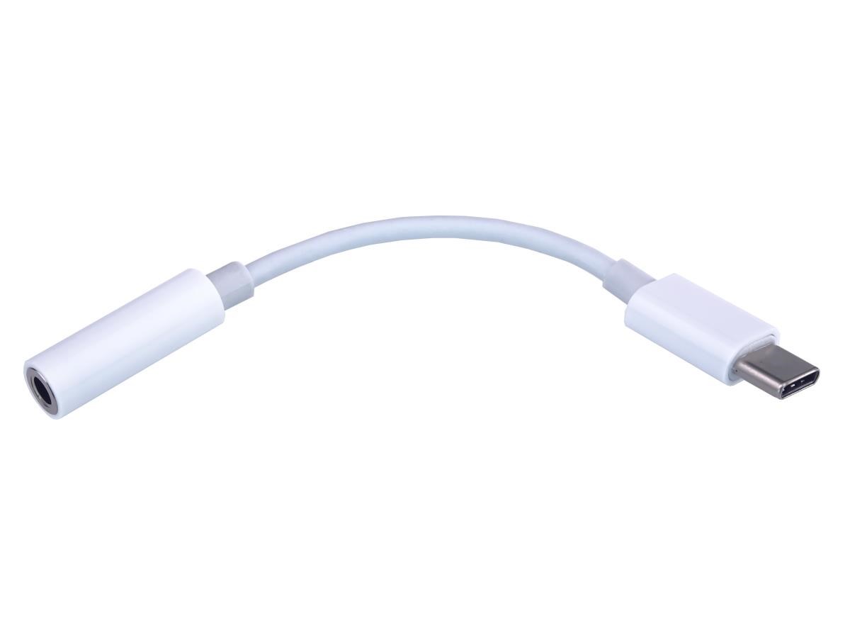 Adapter USB Type-C męski na Mini Jack Stereo żeński  DAC  PremiumCord