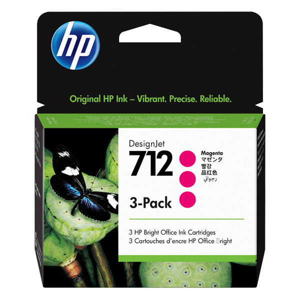 Tusz HP 712  3ED78A  Magenta  3-Pack