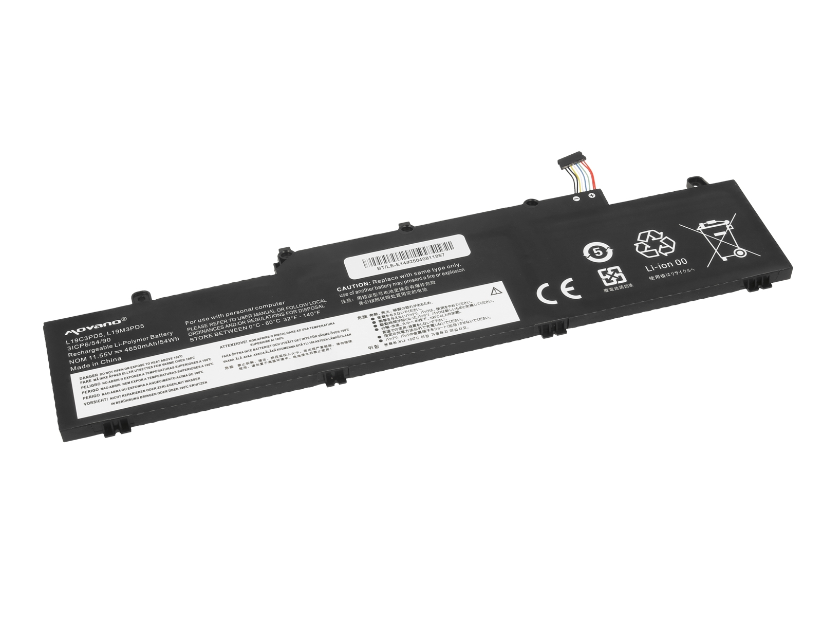 Bateria do laptopa Lenovo ThinkPad E14, E15  11.55 V  4650 mAh