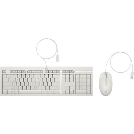 Zestaw klawiatura + mysz HP 225  Biały