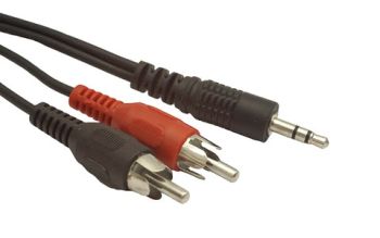 Kabel Audio Mini Jack Stereo na podwójny Cinch (RCA)   1.5m  Gembird
