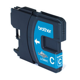 Tusz Brother  LC980C  Cyan  260 str.