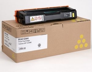 Toner Ricoh  Aficio SP C220; C221; C222  Yellow  2000 str.