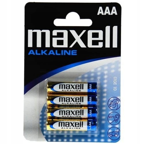 Bateria Alkaliczna AAA  4 szt.  Maxell