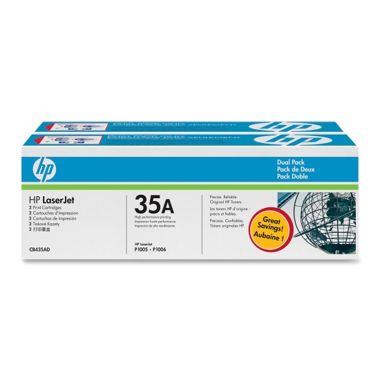 Tonery HP  35A  CB435AD  Black  2x1500 str.
