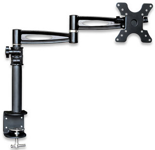 Uchwyt do mocowania LCD 13" - 27" - 15 Kg - Biurkowy, dwuprzegubowy  Techly