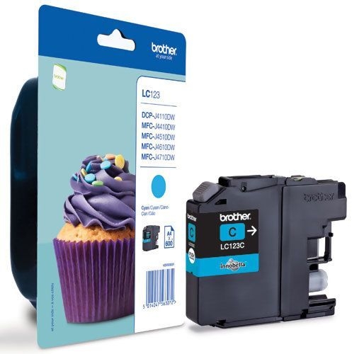 Tusz Brother  LC123  Cyan  600 str.