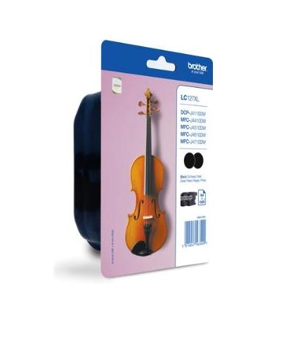 Tusze Brother  LC127XLBK  Black Dual Pack  2 x 1200 str.