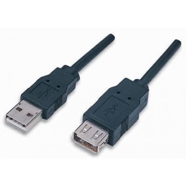 Kabel USB 2.0  przedłużacz  0.5 m  Manhattan