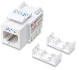 Moduł Keystone RJ45 Cat 5e UTP Biały  Intellinet
