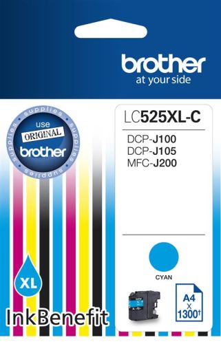 Tusz Brother  LC525XLC  Cyan  1300 str.