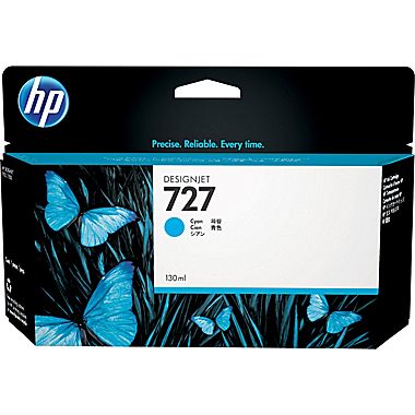Tusz HP 727  B3P19A  Cyan  130 ml.