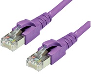 Kabel RJ45/RJ45  5 m    Patchcord  Kategoria 6  Fioletowy