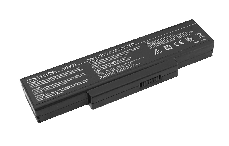 Bateria do laptopa Asus K72; K73; N73; X77  10.8 V  4400 mAh
