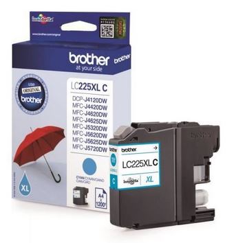 Tusz Brother  LC225XLC  Cyan  1500 str.