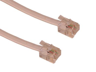 Kabel RJ11/RJ11 Telefoniczny   10.0 m  Sandberg  Biały