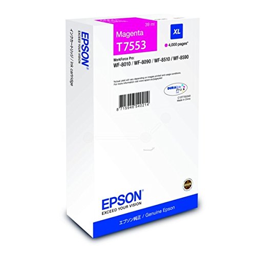 Tusz Epson  T7553  Magenta XL  4000 str.