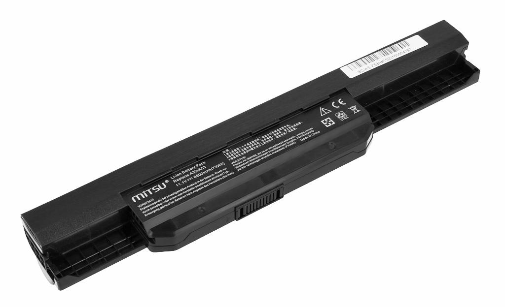 Bateria do laptopa Asus A5; K53 10.8 V  6600 mAh