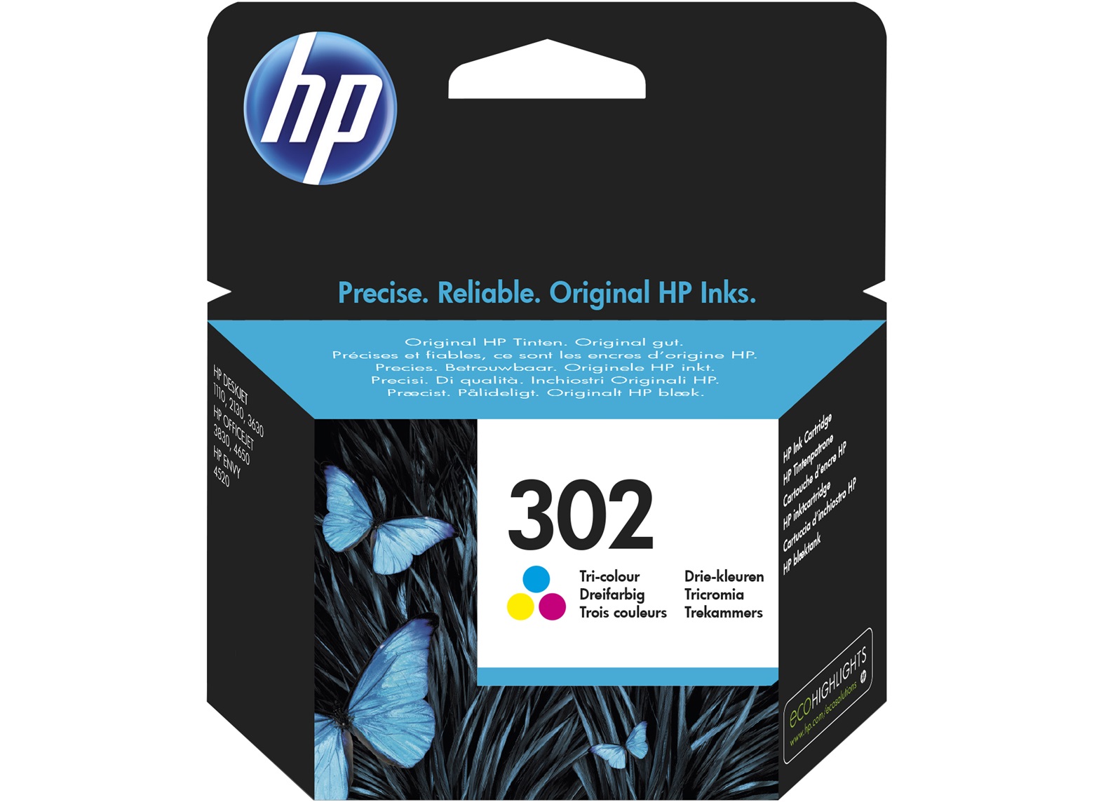 Tusz HP 302  F6U65AE  Color  165 str.